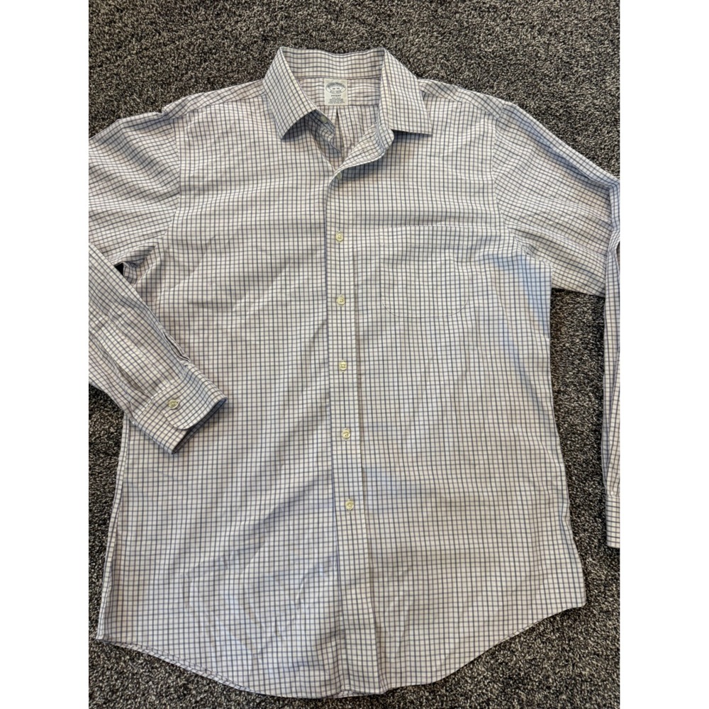 Brooks Brothers Regent Non-Iron Shirt 16-36 Purple Tattersall Supima Cotton